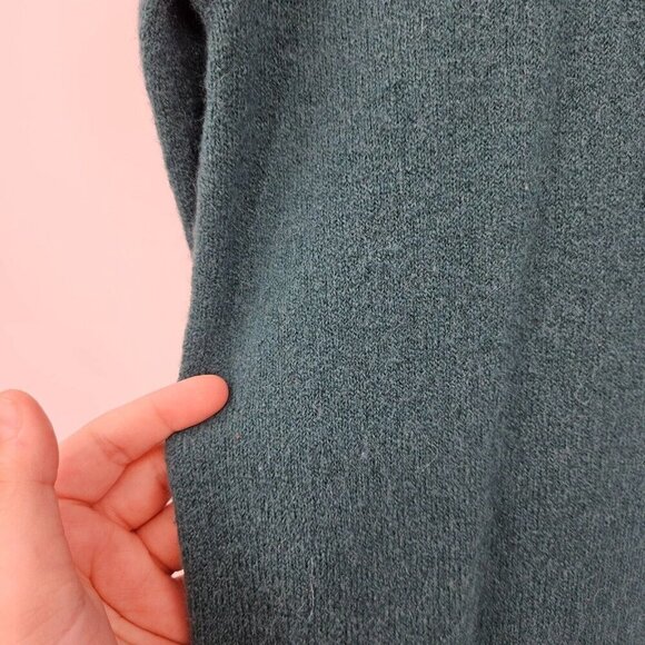 J. Crew Turtleneck Sweater Dress In Supersoft Yarn Green Women’s Size S Knit - Picture 11 of 11